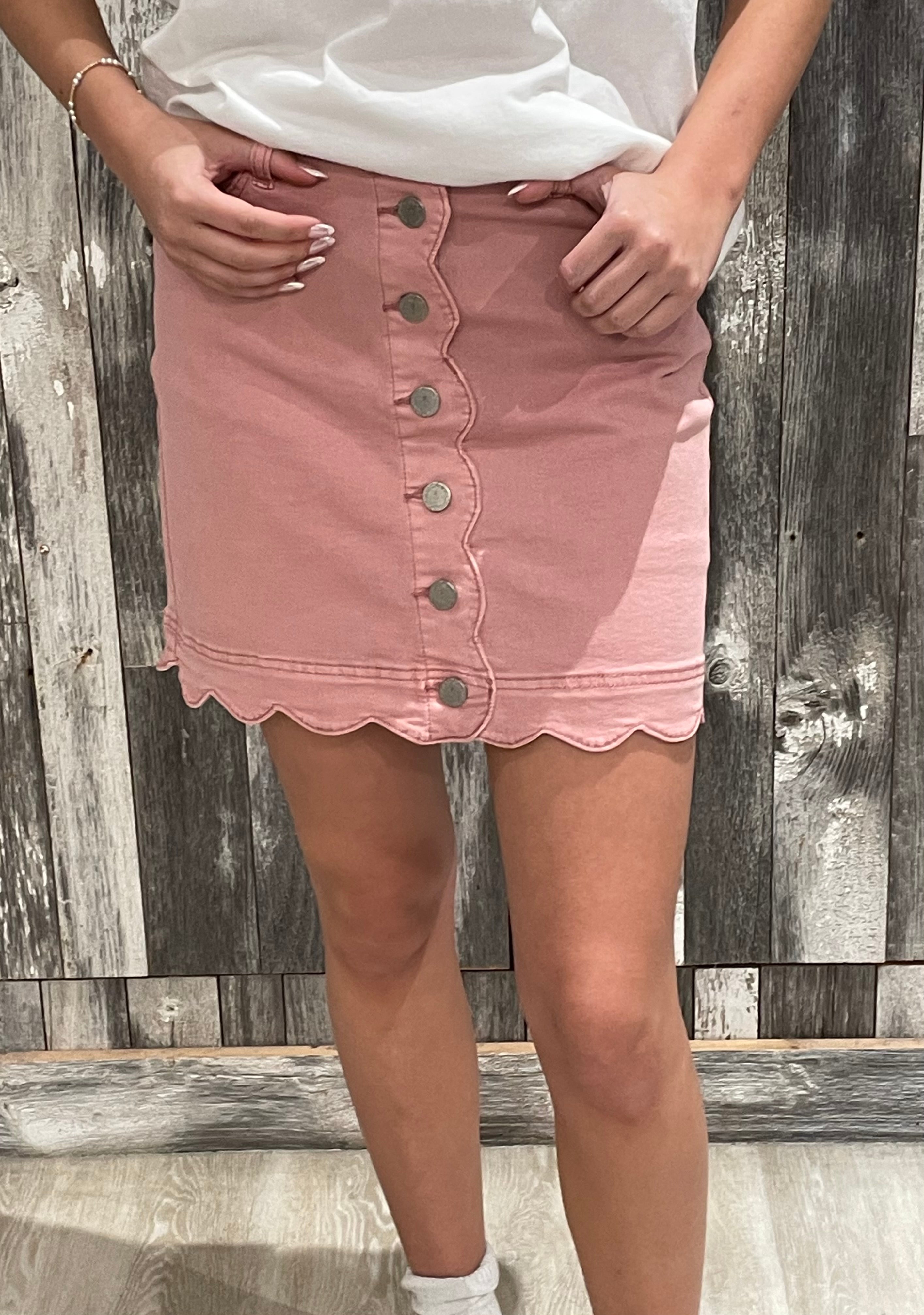Scalloped Hem Skort image 1