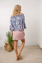 Mosaic Off The Shoulder Top image 3
